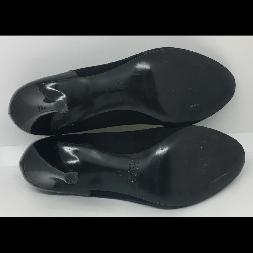 J. Crew Harper Suede/Patent Platform Heels Sz 6.5